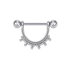 1 Pair Nipple Ring Barbell Rings Bars Body Piercing Jewelry Nipple Shield for Women Men
