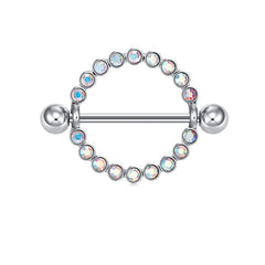 1 Pair Nipple Ring Barbell Rings Bars Body Piercing Jewelry Nipple Shield Ring diamond