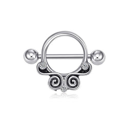 13mm 16g Surgical Steel Shield Nipple Ring Nipple Shield Ring Body Piercing Jewelry