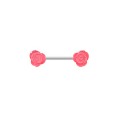 16mm Nipple Rings with flower design for women girl Nipple Barbell
