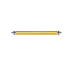 14G Stainless Steel Replacement Straight Barbell Various Length Muti-Color Available 1Pcs