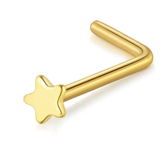 Gold Star Nose Rings