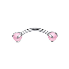 Curved Barbell 16G Rook Eyebrow Piercing Jewelry Multi Color 1.2mm Curved Barbell 8mm 10mm