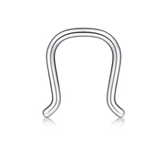 U Shaped Septum Ring Nose Piercing Jewelry for Women Nostril Piercing