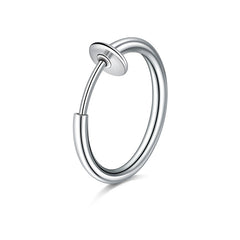 16G Spring Style Fake Nose Ring Hoop