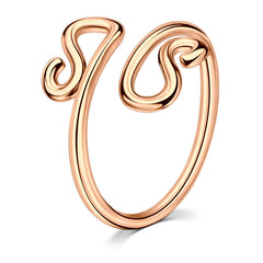 Classic S-shaped hoop foot ring
