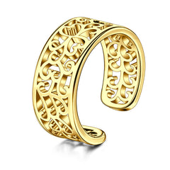 Toe Ring With Hollow Texture