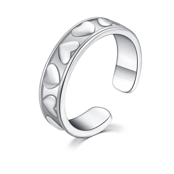 Create new styles relief love toe ring