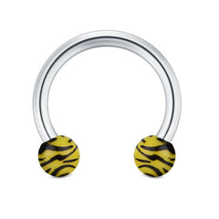 Septum Ring Horseshoe Striped Ball Helix Hoop Earring Jewelry for Women Nose Piercing