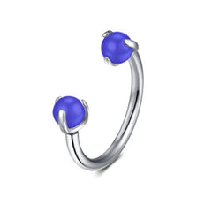 16G Septum Ring Horseshoe Pearl Helix Hoop Earring