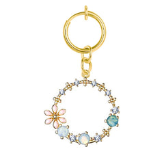 Flower Wreath Fake Belly Ring Non Piercing Clip On Ring For Fake Navel Piercings Jewelry