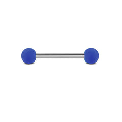 Tongue Rings Straight Barbells Surgical Steel Tongue Piercing Jewelry 16mm 14G External thread