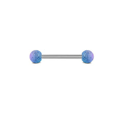 External thread Tongue Barbells 16mm 14G Surgical Steel Tongue Piercing Jewelry