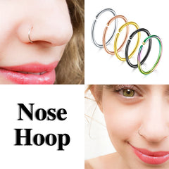 Nose Septum Lip Eyebrow Rings Earrings Hoop
