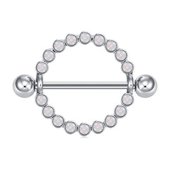 1 Pair 18mm Shield Nipple Ring Stainless Steel Nipple Shield Ring Body Piercing Jewelry